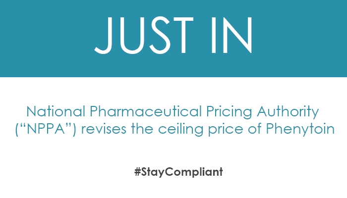 National Pharmaceutical Pricing Authority (“NPPA”) revises the ceiling price of Phenytoin