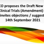 CDSCO proposes the Draft New Drugs and Clinical Trials