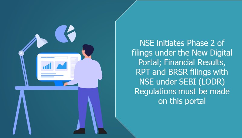 NSE initiates Phase 2 of filings under the New Digital Portal; Financial Results, RPT and BRSR filings with NSE under SEBI (LODR) Regulations must be made on this portal