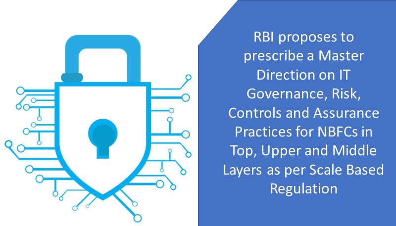 RBI proposes to prescribe a Master Direction on IT Governance, Risk, Controls and Assurance Practices for NBFCs in Top, Upper and Middle Layers as per Scale Based Regulation