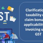 Clarification on taxability of no claim bonus and applicability of e-invoicing under GST