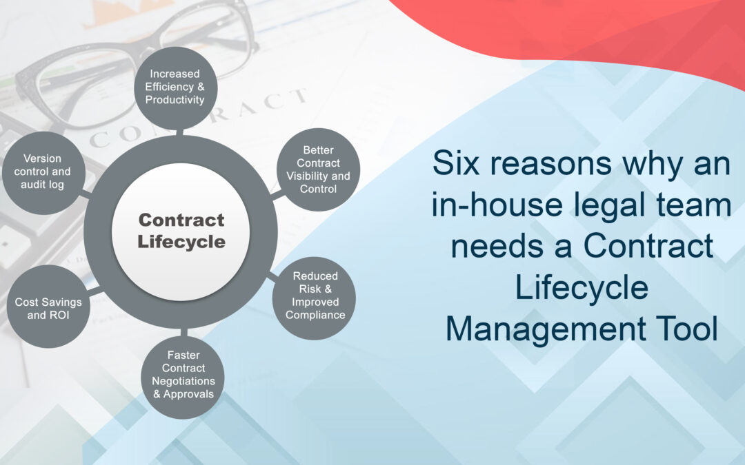 Six reasons why an in-house legal team needs a Contract Lifecycle Management Tool