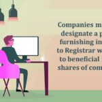 Companies mandated to designate a person for furnishing information to Registrar with respect to beneficial interest in shares of company MCA