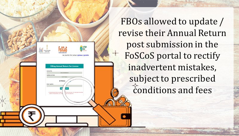 FBOs allowed to update / revise their Annual Return post submission in the FoSCoS portal to rectify inadvertent mistakes, subject to prescribed conditions and fees