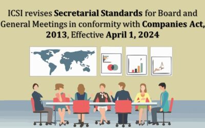 ICSI revises Secretarial Standards for Board and General Meetings in conformity with Companies Act, 2013, Effective April 1, 2024