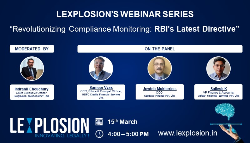 Webinar on RBIs circular on  implementing compliance management solution