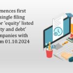 BSE commences first phase of single filing system for ‘equity’ listed and ‘equity and debt’ listed companies with effect from 01.10.2024-min