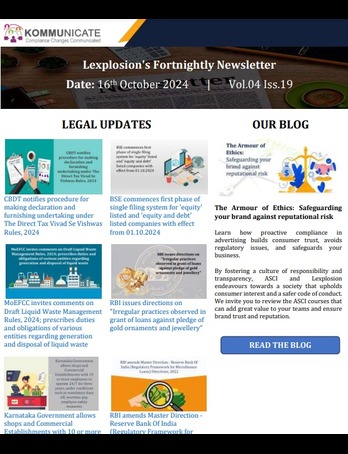 regulatory newsletter October 2024