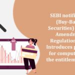 SEBI notifies SEBI (Buy-Back of Securities) (Second Amendment) Regulation, 2024; Introduces provision for computation of the entitlement ratio