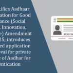 MeitY notifies Aadhaar Authentication for Good Governance (Social Welfare, Innovation, Knowledge) Amendment Rules, 2025