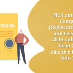 MCA amends the Companies (Registration Offices and Fees) Rules, 2014 substituting form GNL-1, effective from 14th July, 2025