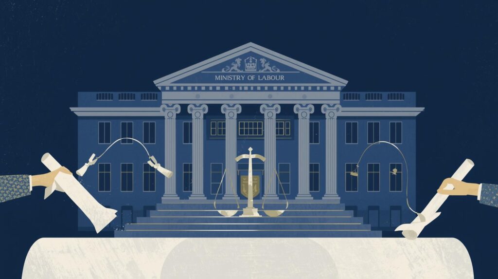 Ministry of Labour clarifying the repeal of three labour laws