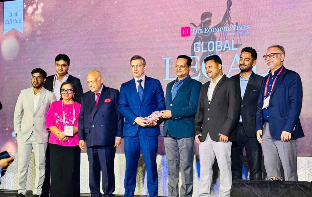 ET Legal Award won in march 2026 for best legal-tech solution and AI