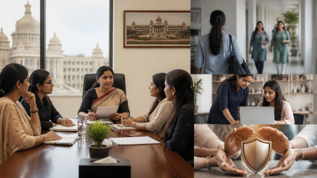 District Magistrates to ensure constitution of Internal Complaints Committees and registration of private organizations in the SHE-Box portal in Karnataka
