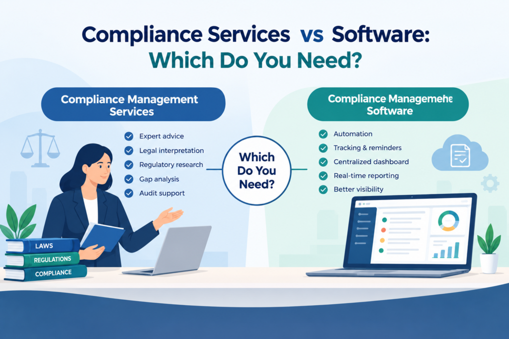 Compliance services vs compliance software comparison
