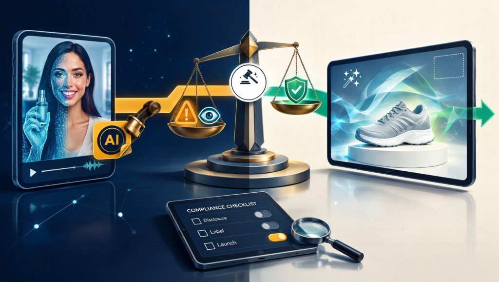 AI created advertisements needs an AI disclosure blog image