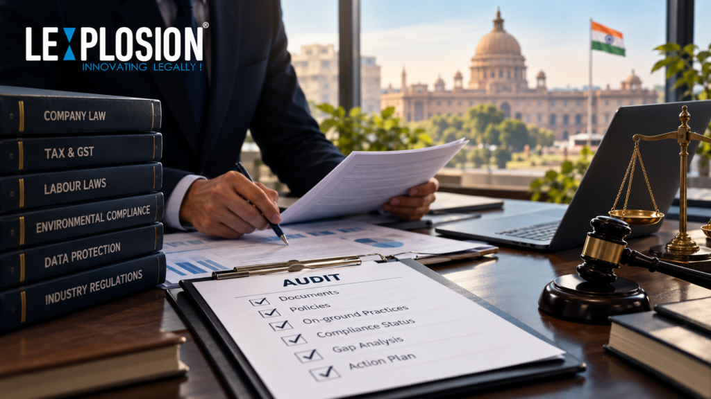 Regulatory audit in India with business compliance documents and audit checklist